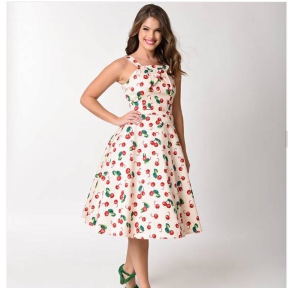 NWOT Unique Vintage Cherry dress XL